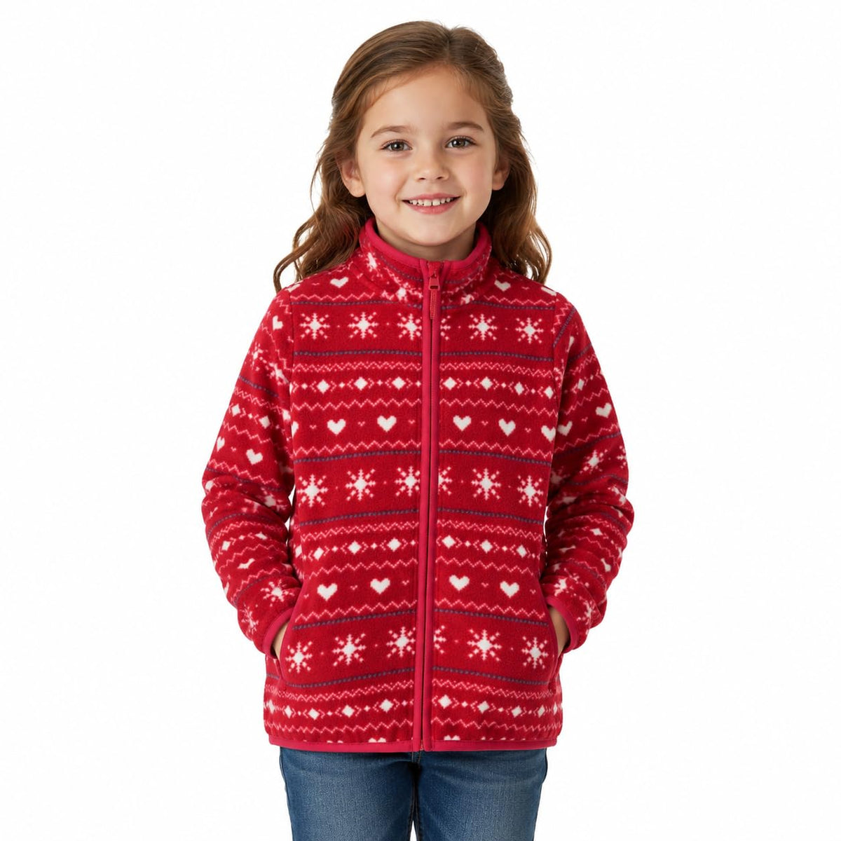 Toddler Boys Girls Fleece Jacket Lightweight Fall Spring 2-12 Years