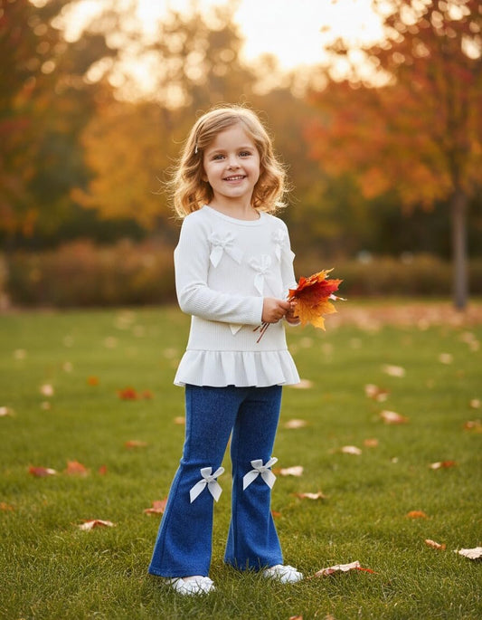 Toddler Girl Clothes Cute Ruffle Fall Outfits for Kids Girls