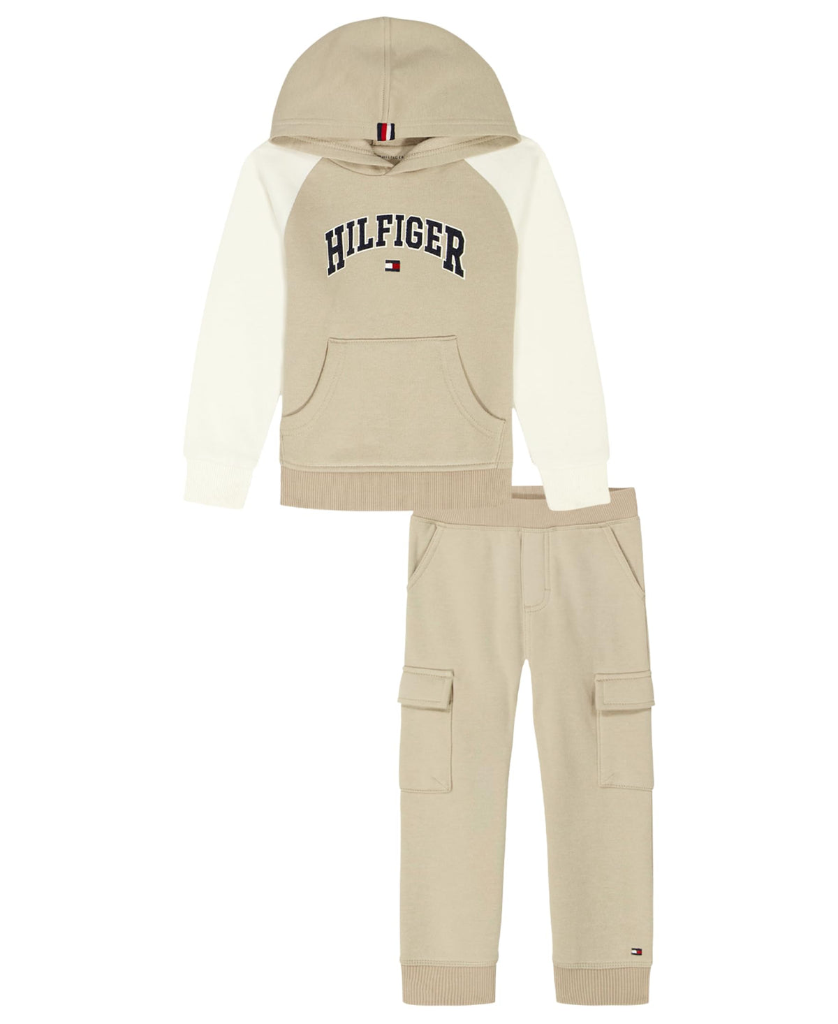 Tommy Hilfiger Boys' Sweatpant Set, 2-Piece Fleece Sweatshirt and Joggers