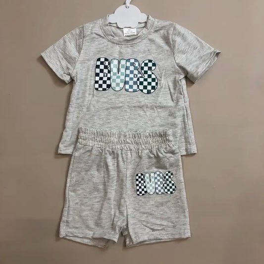 Girls' Easter-Ready Cotton-Rich Top & Shorts Set, 5% Spandex Blend Bends Easily, Cotton-Rich Fabric Feels Natural, Top and Shorts Simplify Outfit Days, Kids' Summer Clothing, Bow Detail, Slight Stretch, Ruffle Skirt Shorts
