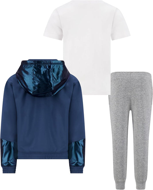 Reebok Boys' 3 Piece Jacket T-shirt and Jogger Set