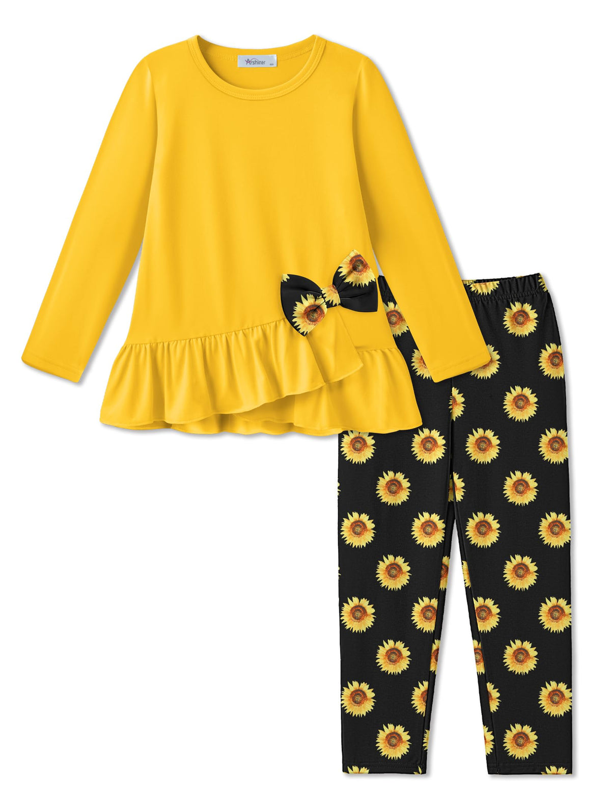 Arshiner Toddler Girl Clothes Fall Outfit Long Sleeve Tops Leggings Set
