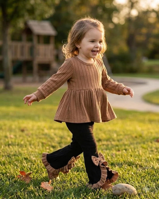 Baby Toddler Girl Clothes 2 Piece Fall Winter Outfits For 9M-4Y