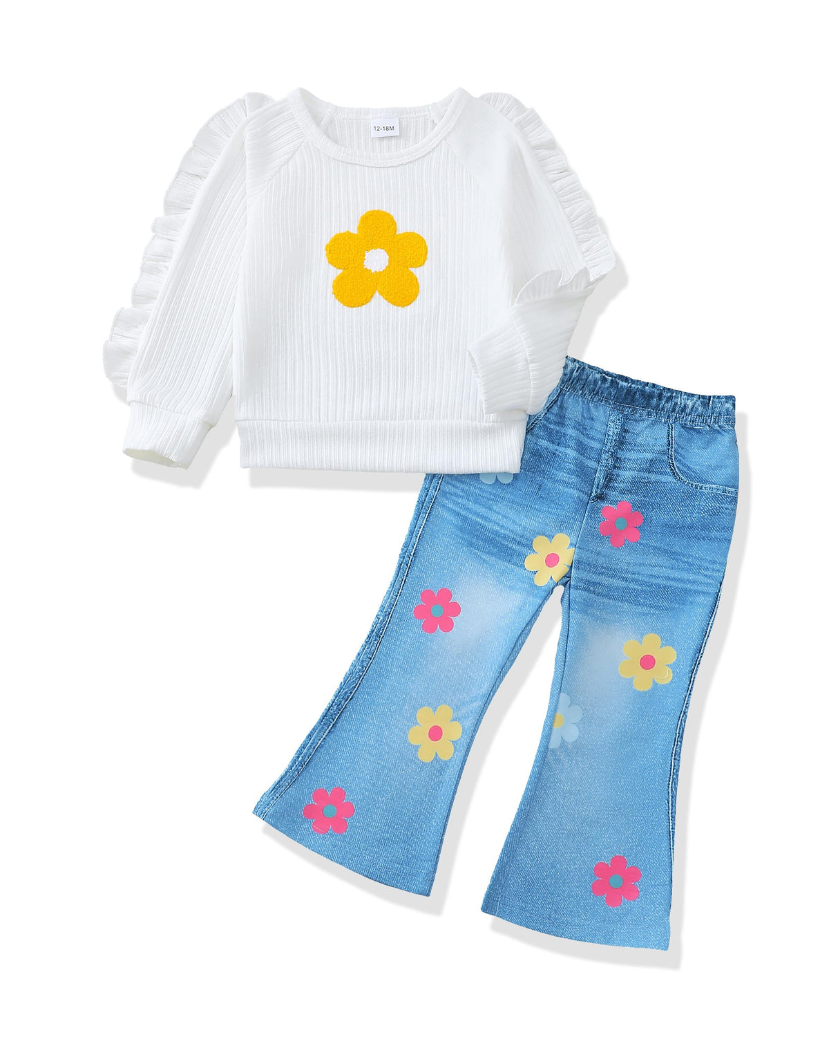 Renotemy Toddler Baby Girl Clothes Fall Winter Outfits Gifts 12Months-5T