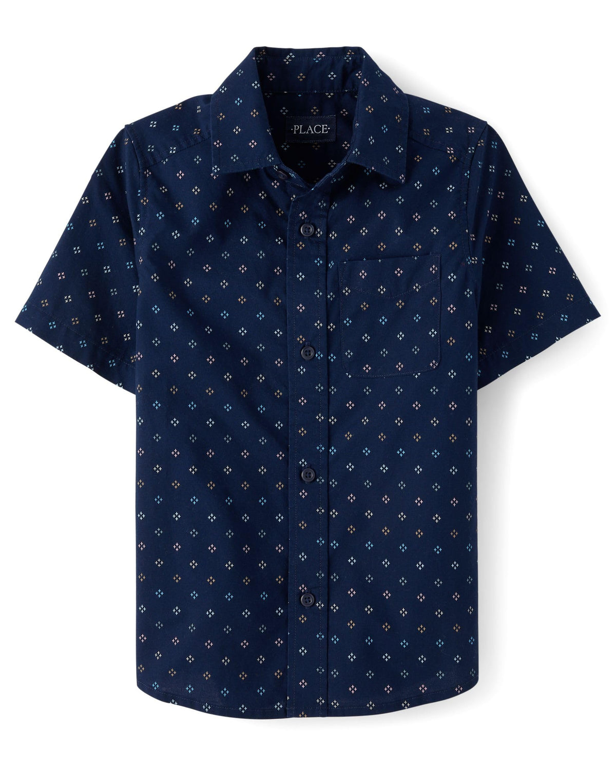 The Children's Place boys Short Sleeve Button Up Shirt