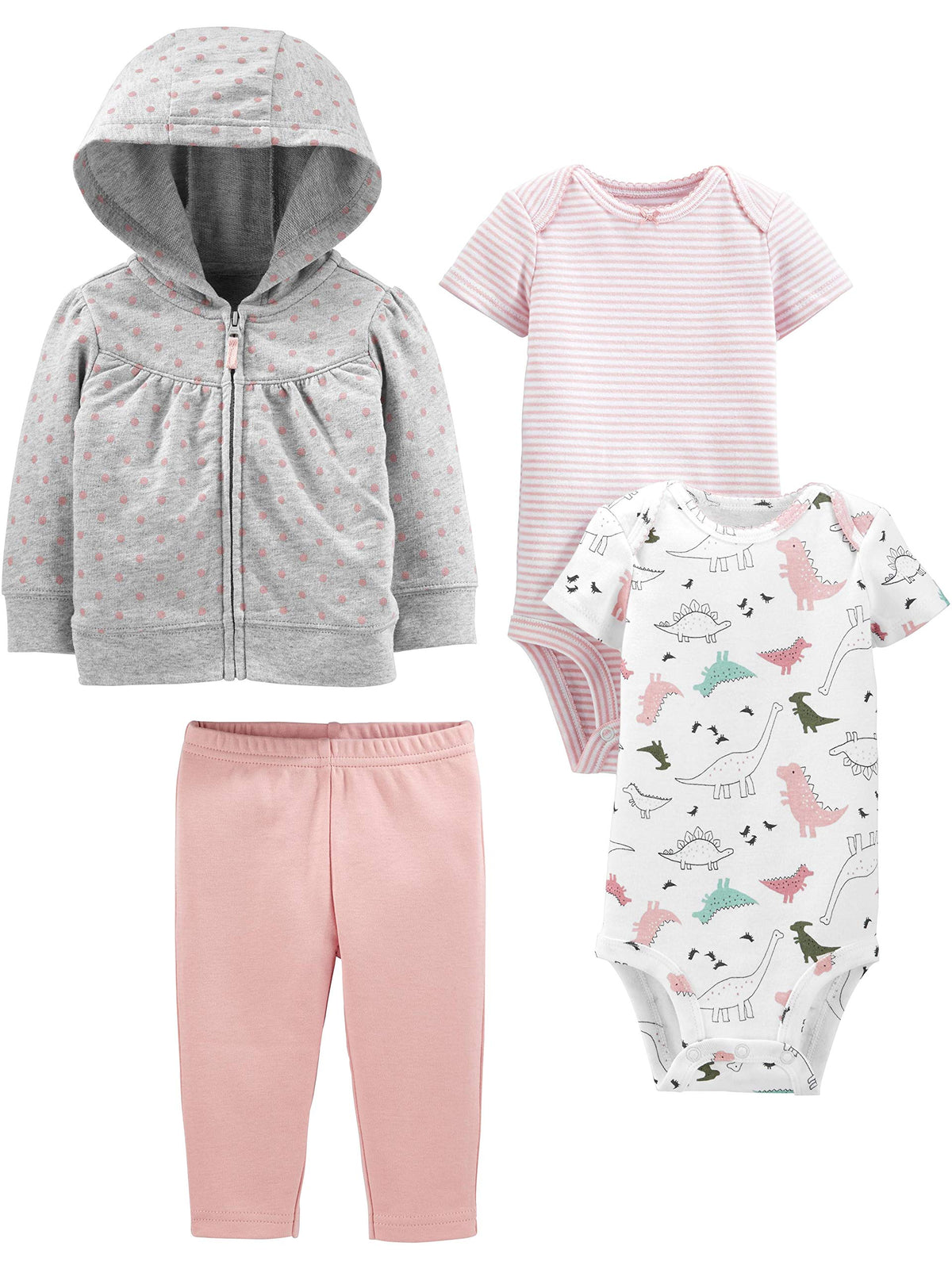 Simple Joys by Carter's Baby Girls 4-piece Jacket, Pant, and Bodysuit Set