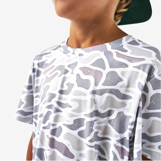 Burlebo Youth Go to Tee Lightweight Performance T Shirt for Kids, Breathable Athletic Short Sleeve Shirt