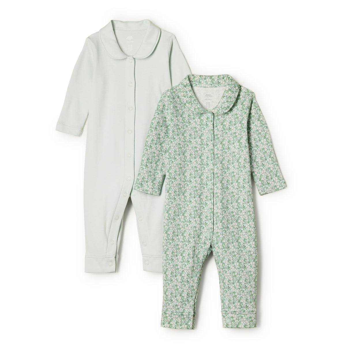 Amazon Essentials x Sofia Grainge Unisex Babies' Cotton Footless Sleepsuit, Pack of 2