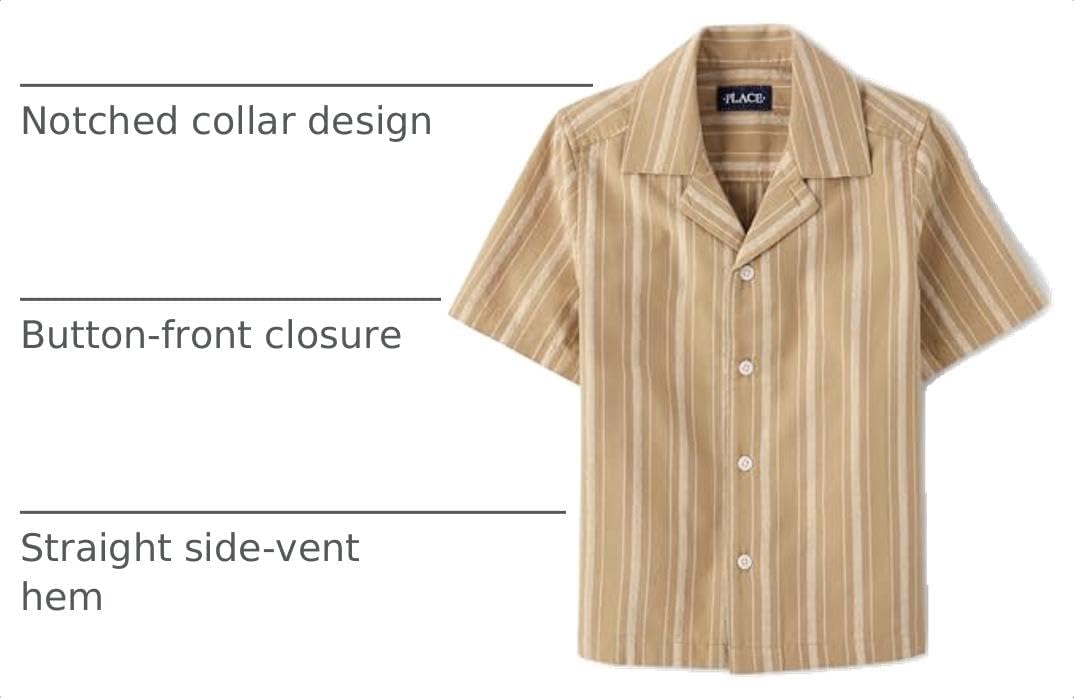 The Children's Place boys Short Sleeve Button Up Shirt