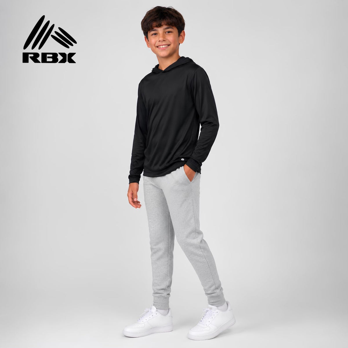 RBX Boys 3-Pack Lightweight Pullover Hoodies, Long Sleeve Sweatshirts, 4-20