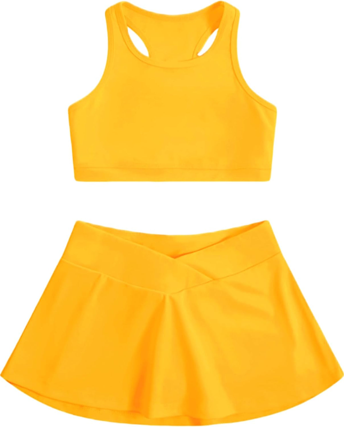 SOLY HUX Toddler Girl's 2 Piece Workout Set Top and Skorts Athletic Outfits