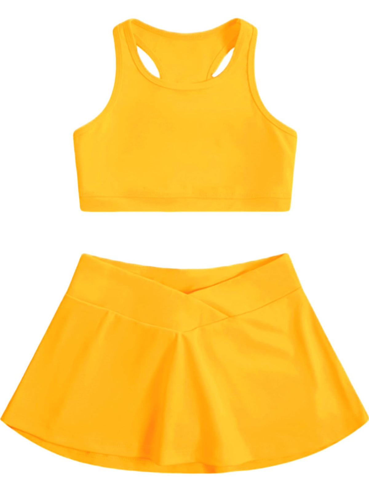 SOLY HUX Toddler Girl's 2 Piece Workout Set Top and Skorts Athletic Outfits