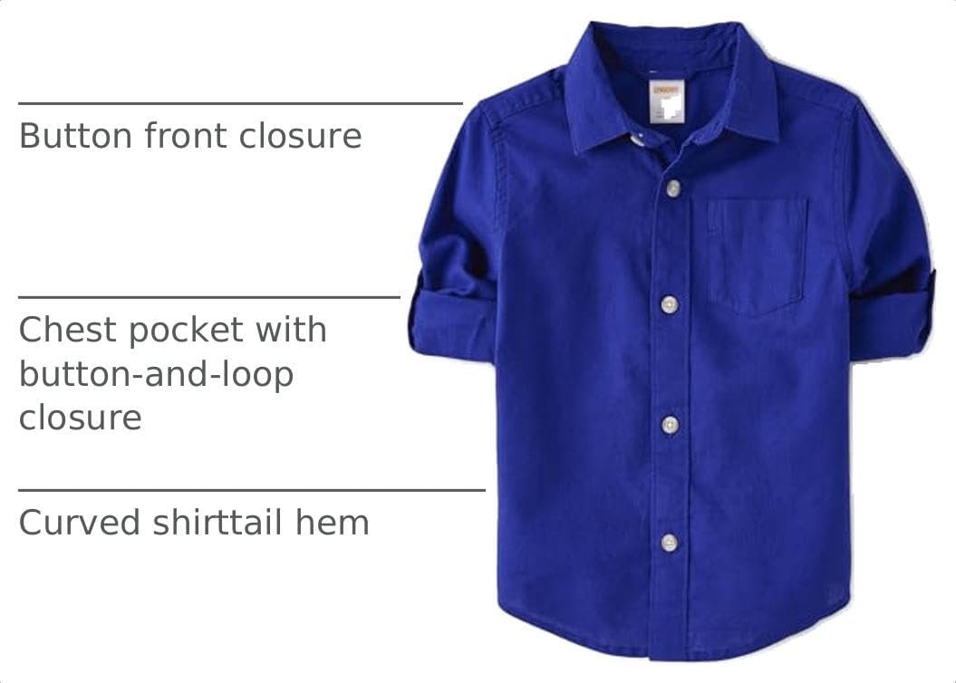Gymboree boys And Toddler Long Sleeve Linen Button Up Shirt