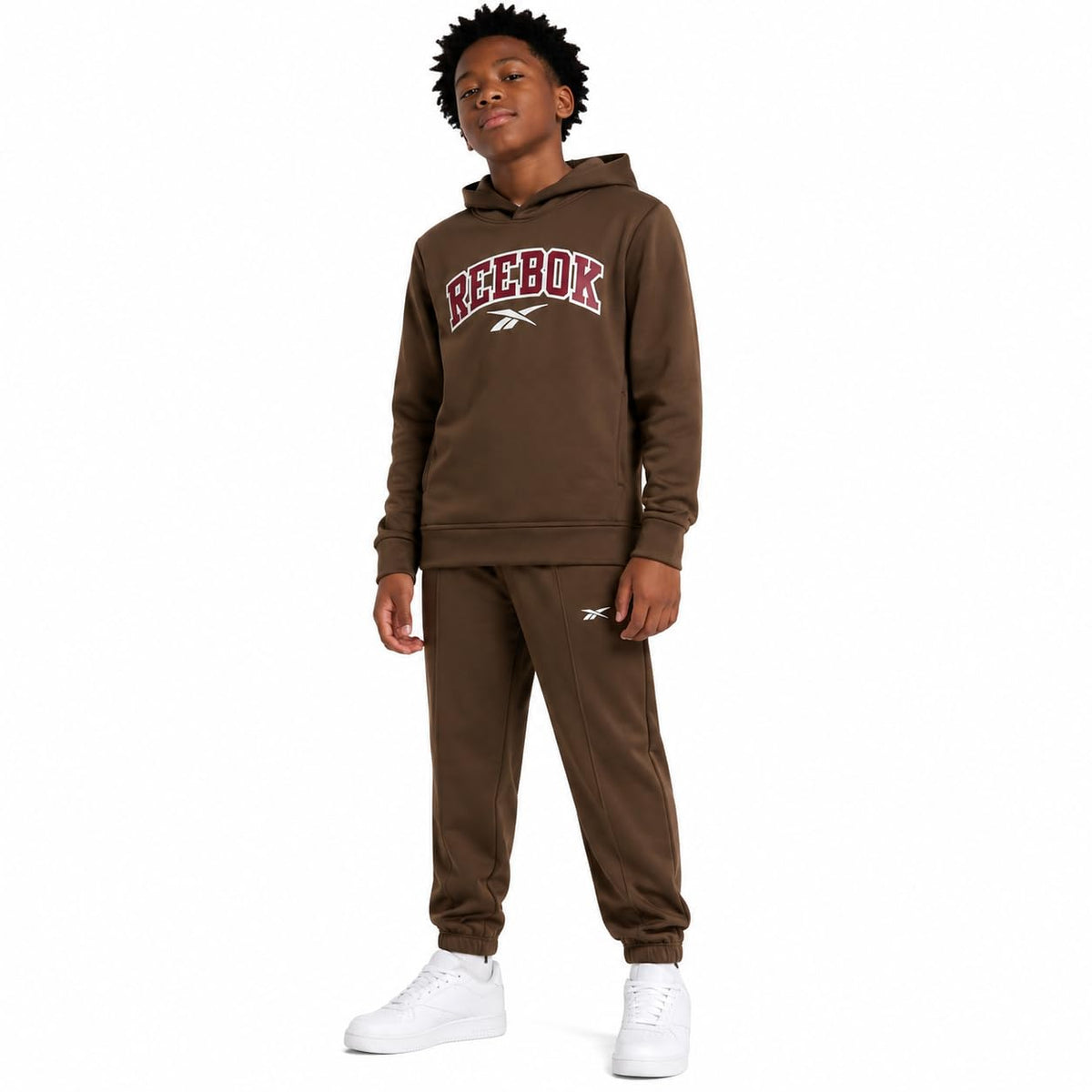 Reebok Boys 2-Piece Fleece Hoodie & Jogger Sweatsuit Set