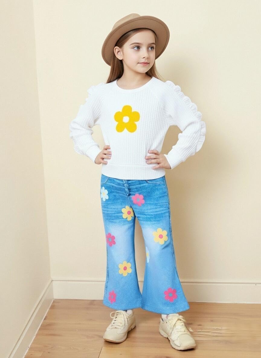 Renotemy Toddler Baby Girl Clothes Fall Winter Outfits Gifts 12Months-5T
