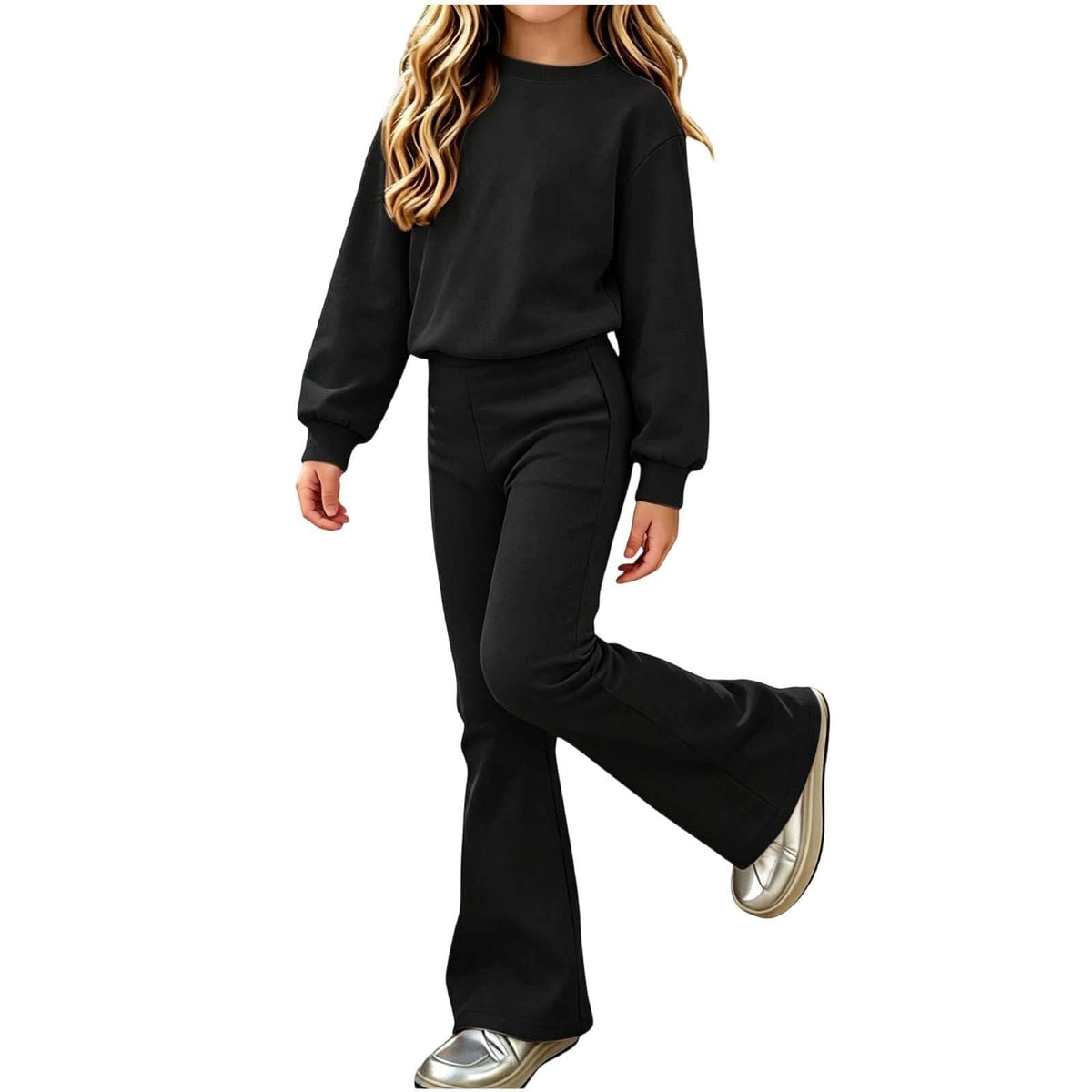 Girls Sweatsuit Set Boys Tracksuit Kids 2 Piece Outfits Crewneck Pullover Sweatshirt Jogger Sweatpants Matching Set