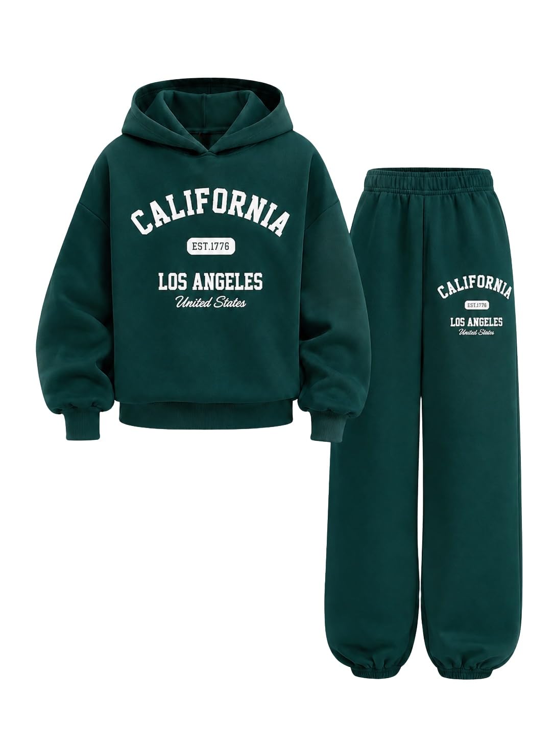 Yoxindax Girls Sweat Set Sweatshirt & Sweatpants Fall Winter Tween Clothes