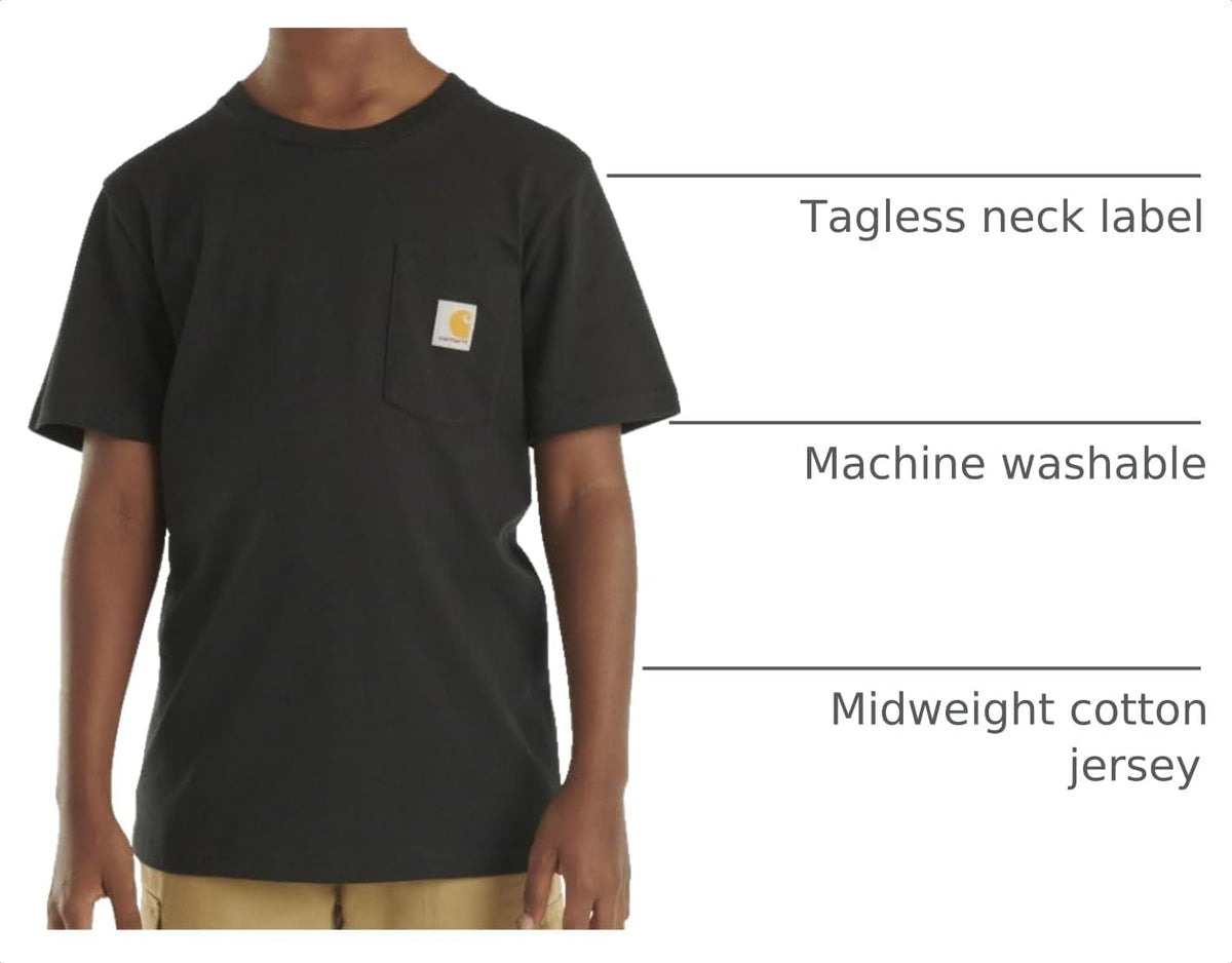 Carhartt Unisex-Kids Short-Sleeve Pocket T-Shirt