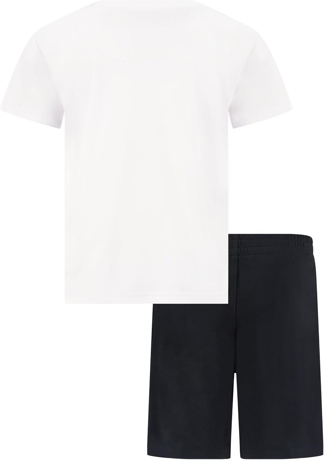 Reebok Boys 2 Piece Knit Logo Short Set, White, 3T