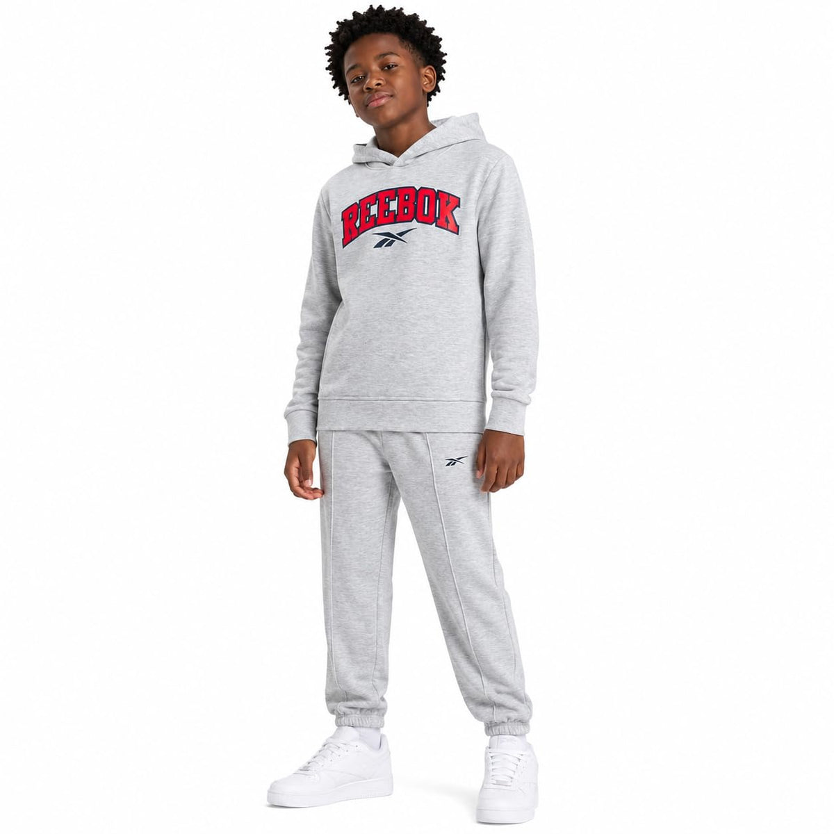 Reebok Boys 2-Piece Fleece Hoodie & Jogger Sweatsuit Set