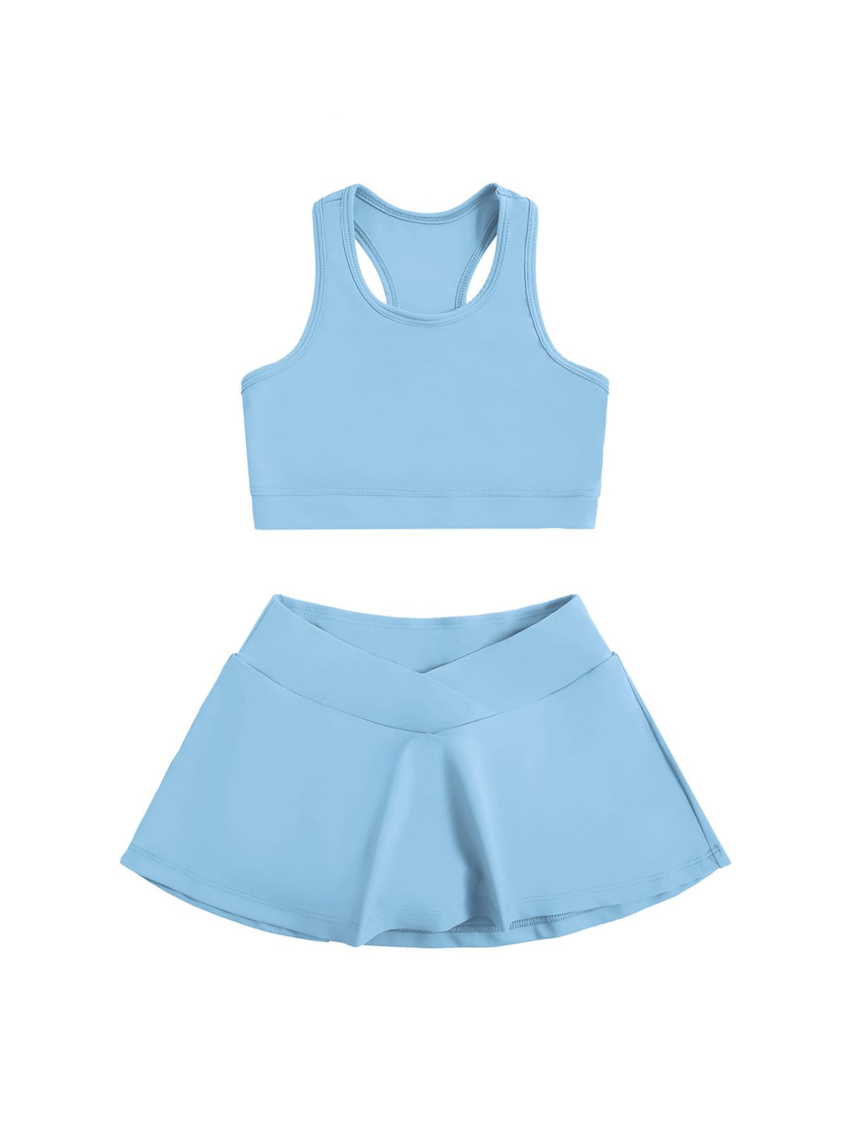 SOLY HUX Toddler Girl's 2 Piece Workout Set Top and Skorts Athletic Outfits