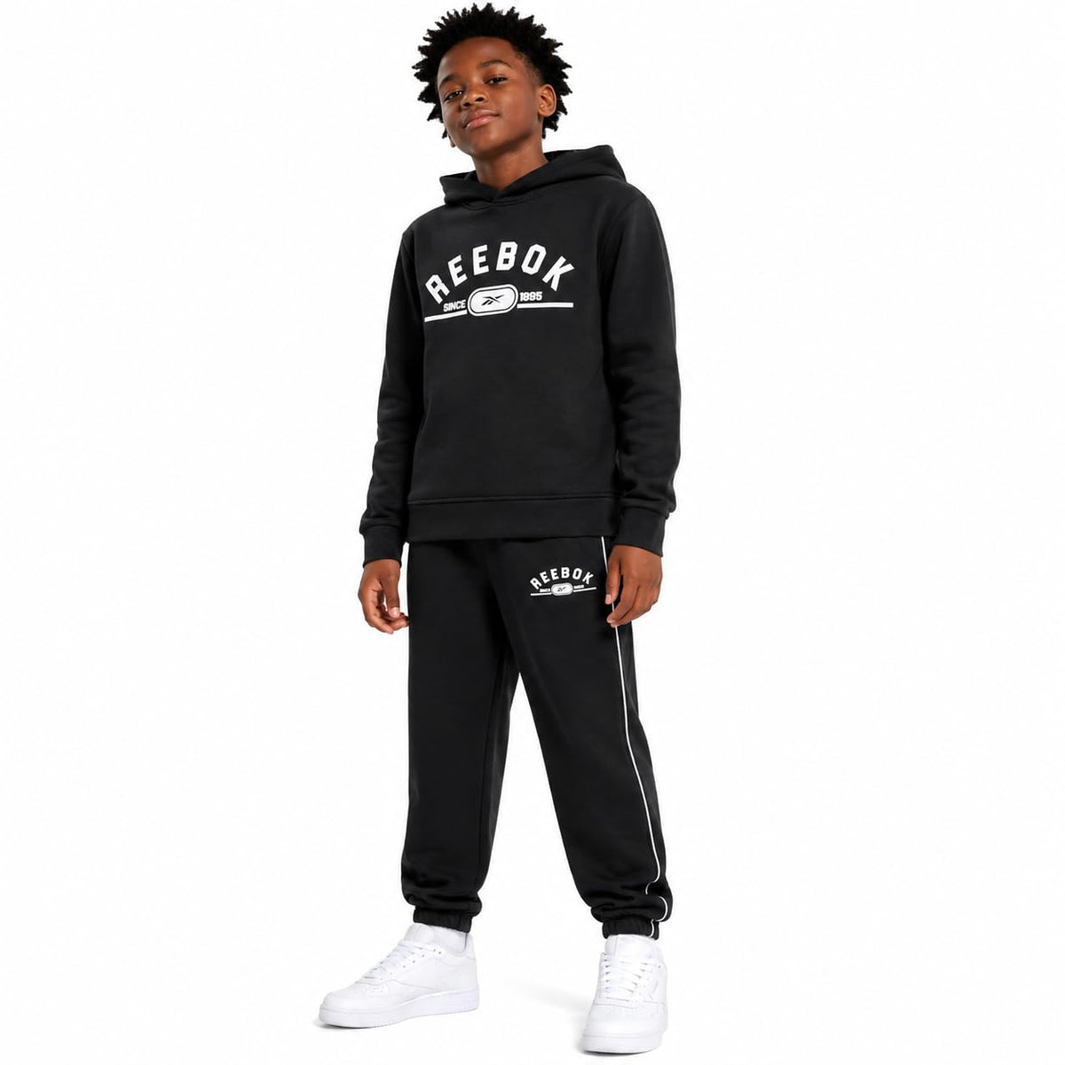 Reebok Boys 2-Piece Fleece Hoodie & Jogger Sweatsuit Set