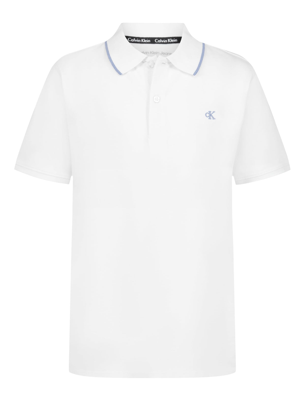 Calvin Klein Boys Short Sleeve Micro Pique Solid Polo, Button Closure, Soft & Comfortable