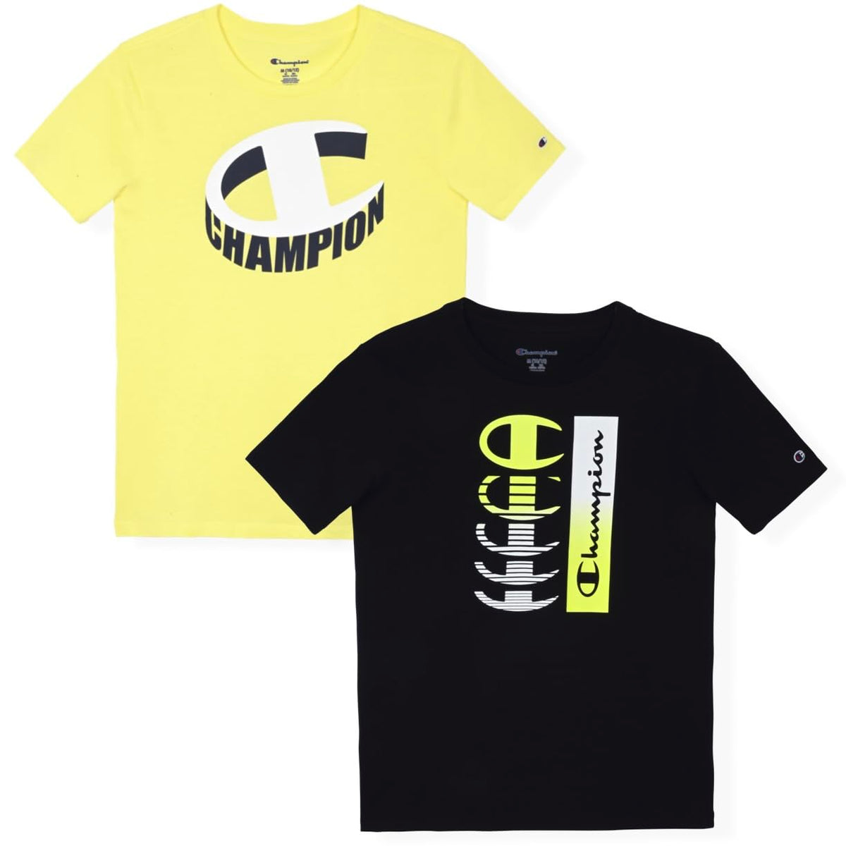 Champion Boys 2 Pack Short Sleeve Tee Shirt for Kids
