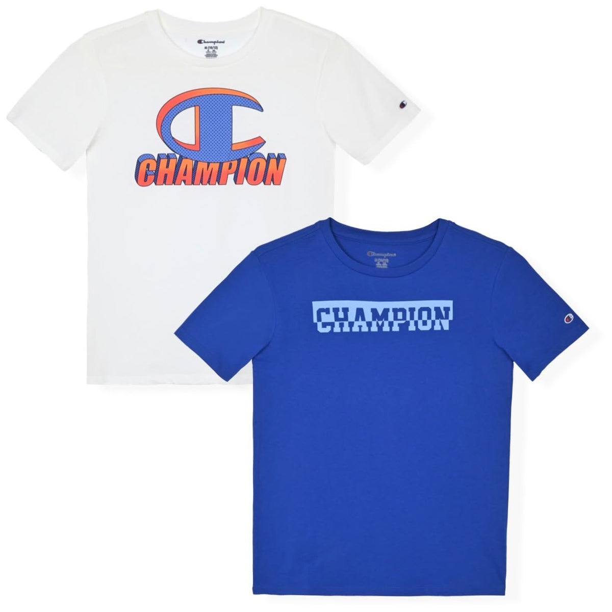 Champion Boys 2 Pack Short Sleeve Tee Shirt for Kids