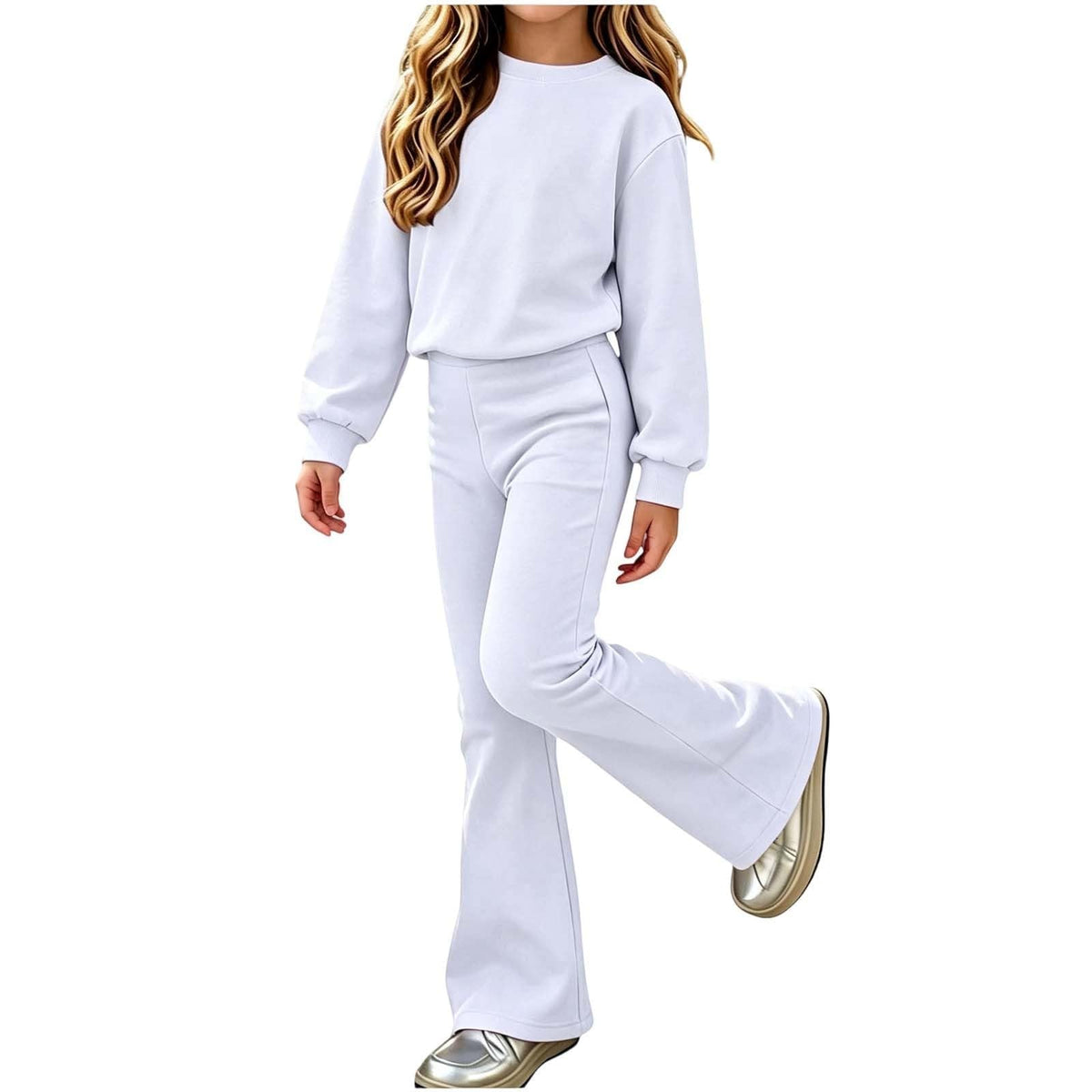 Girls Sweatsuit Set Boys Tracksuit Kids 2 Piece Outfits Crewneck Pullover Sweatshirt Jogger Sweatpants Matching Set