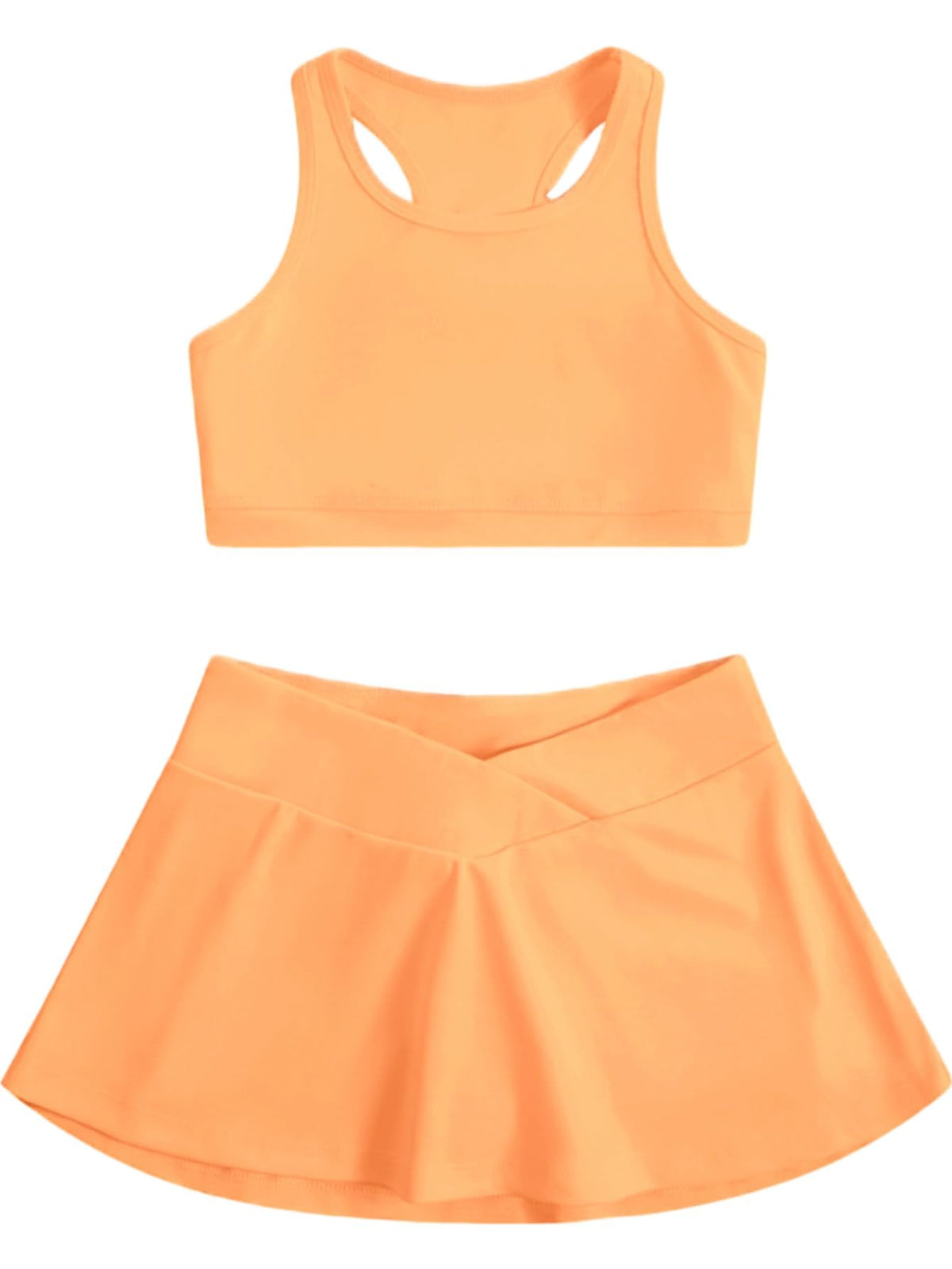 SOLY HUX Toddler Girl's 2 Piece Workout Set Top and Skorts Athletic Outfits