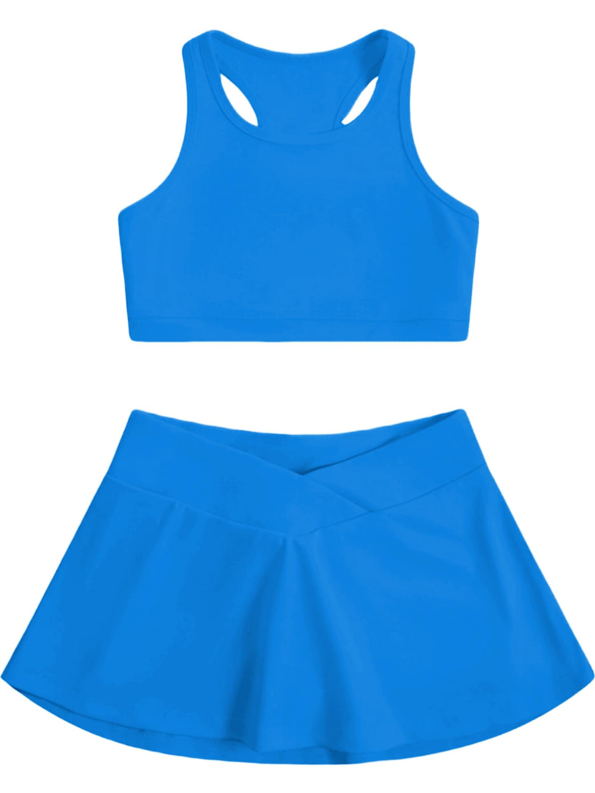 SOLY HUX Toddler Girl's 2 Piece Workout Set Top and Skorts Athletic Outfits
