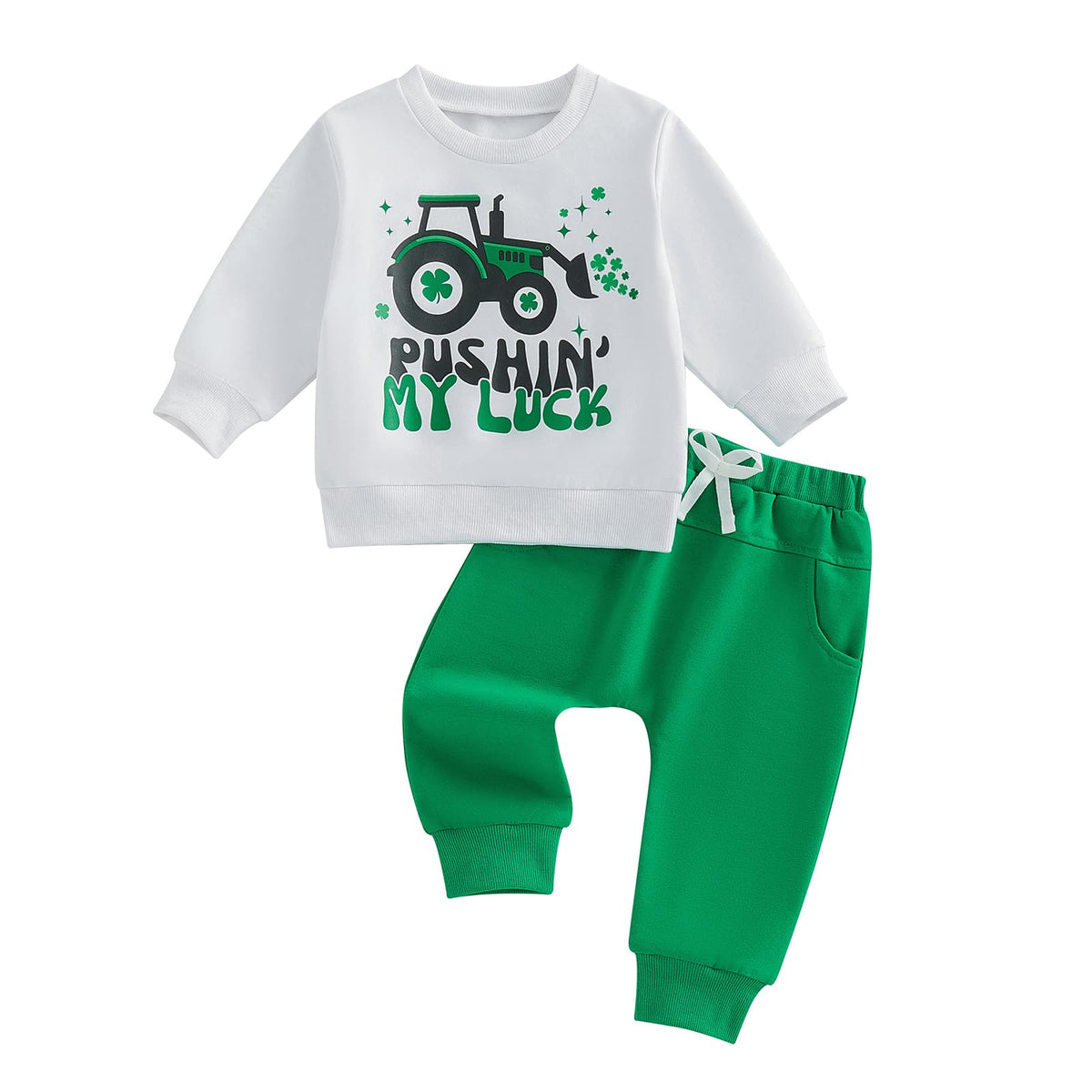 Toddler Boy Clothes Baby Kids Truck Fall Winter Outfit Sweatshirt Pants Set