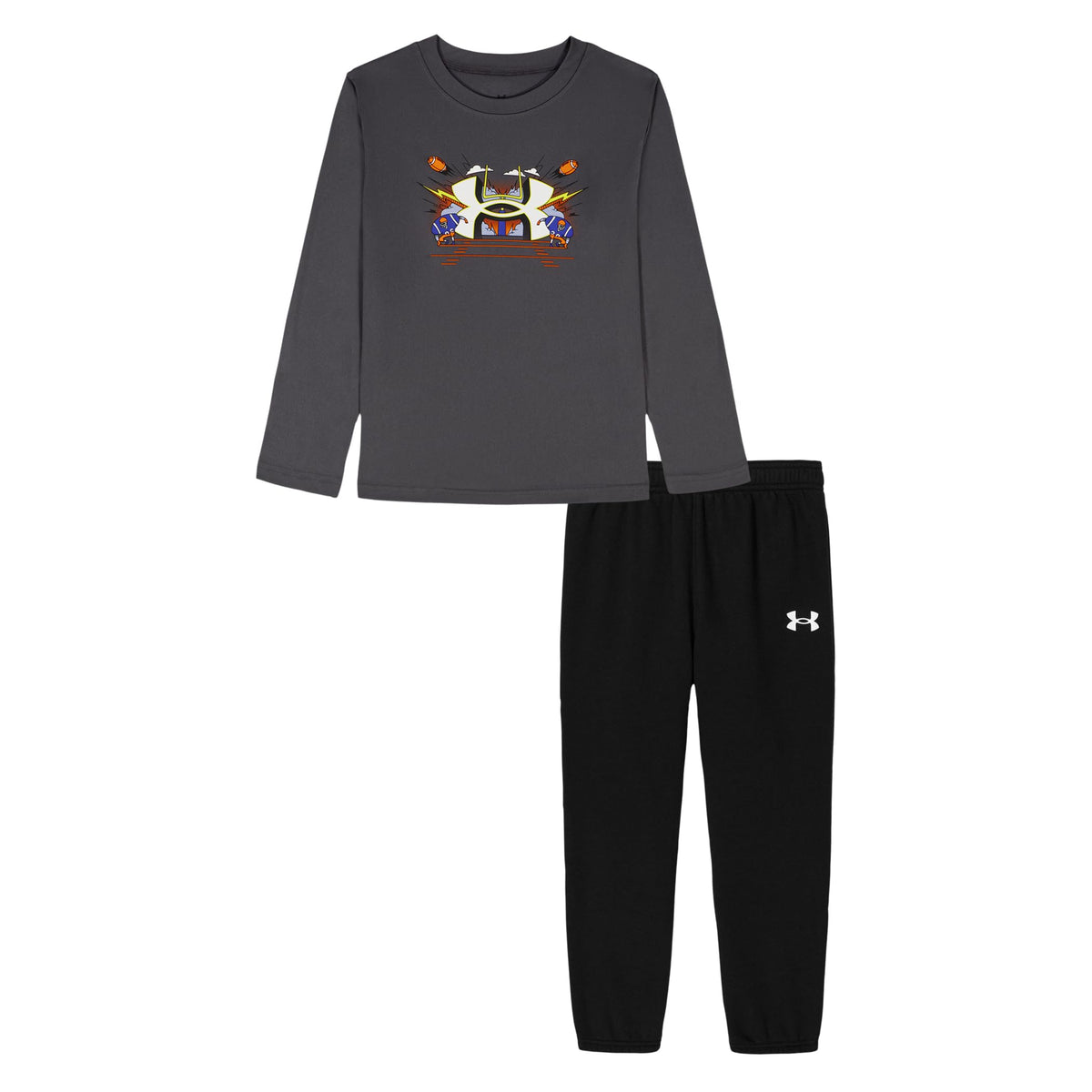 Under Armour Boys' 2-piece Long Sleeve Graphic T-Shirt and Joggers Set
