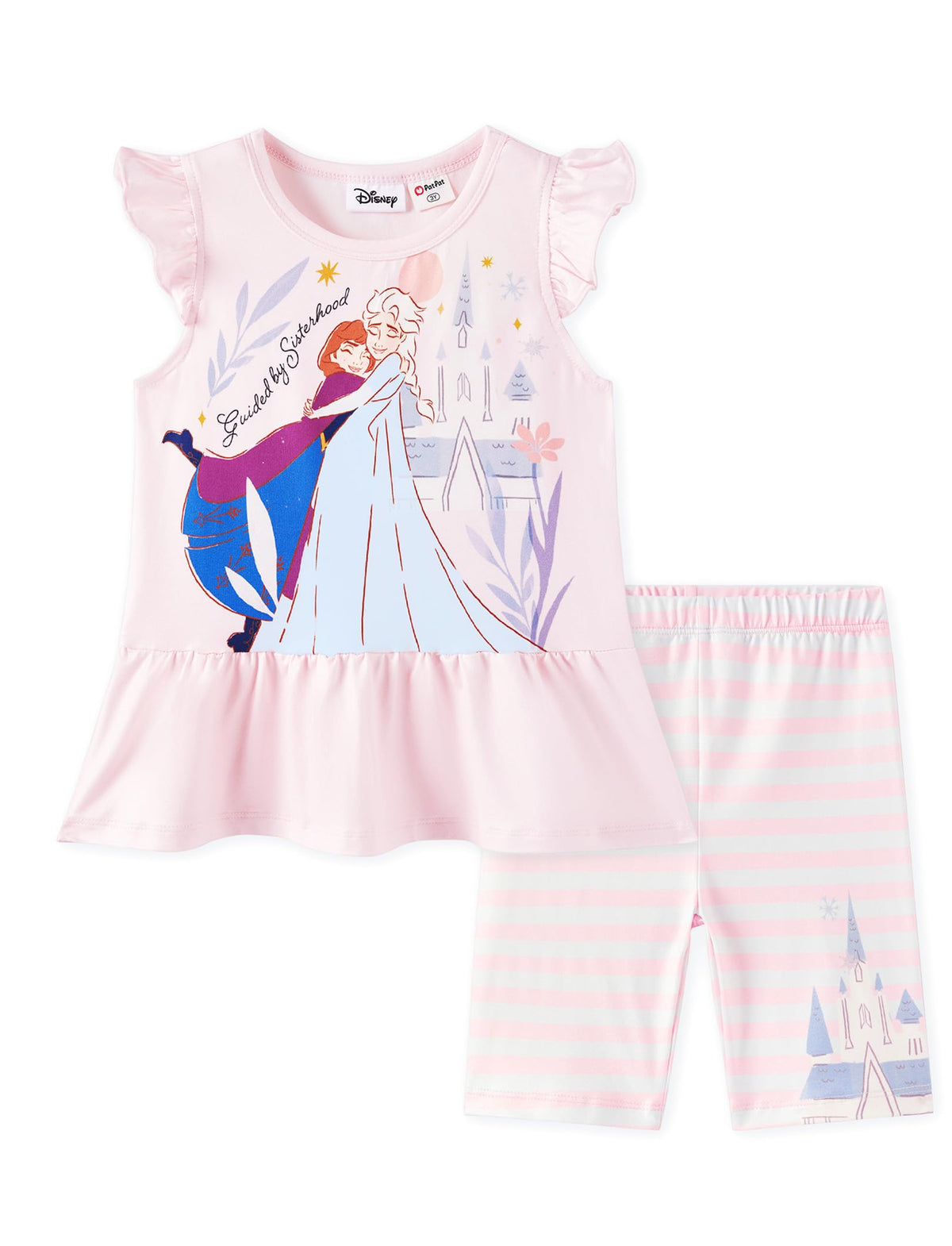 Disney Toddler Girls Clothes Long Sleeve Shirt Leggings 2pcs Outfits Set