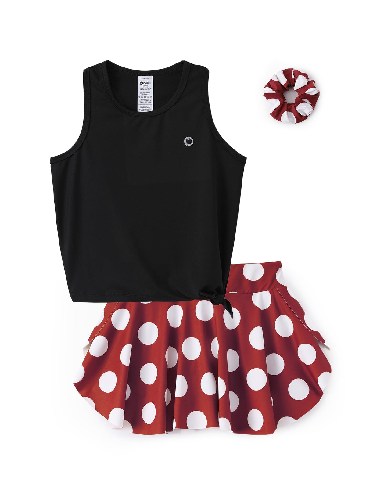 PATPAT Girls Skirt Athletic Sets Summer Outfits with Hair Ties 3-13 Years