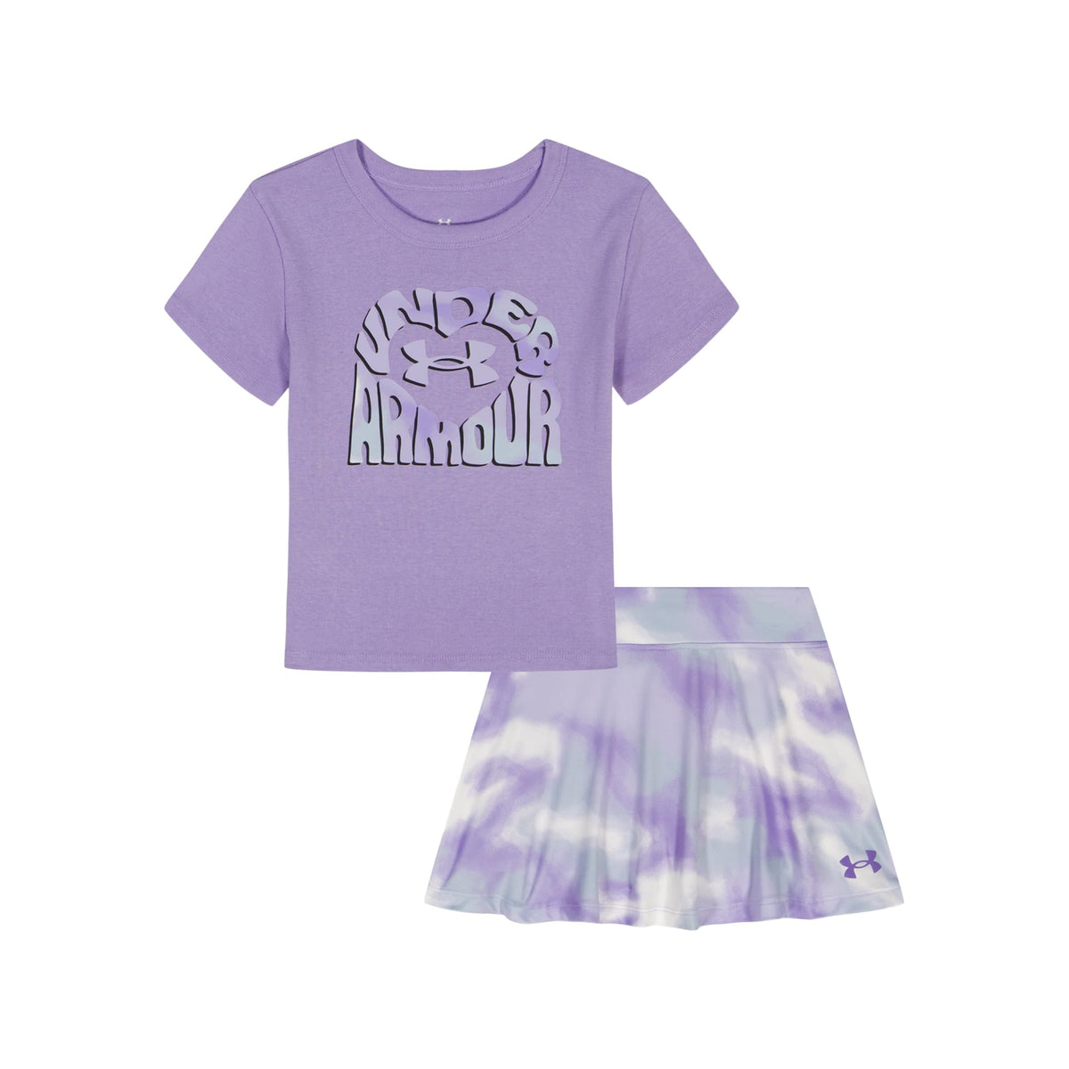 Under Armour Girl's 2-piece Short Sleeve Tee and Skort Set