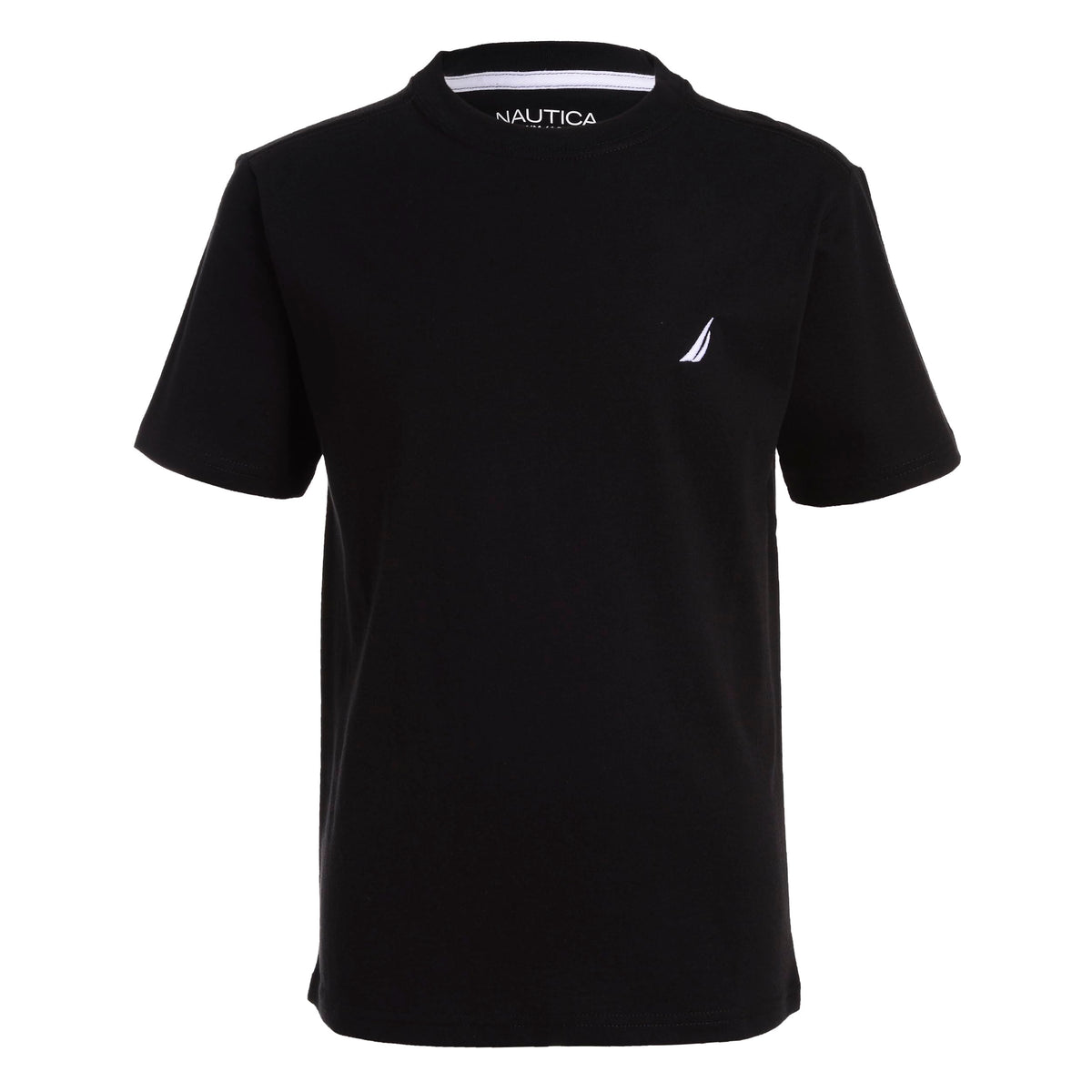 Nautica Boys' Short Sleeve Solid Crewneck T-Shirt