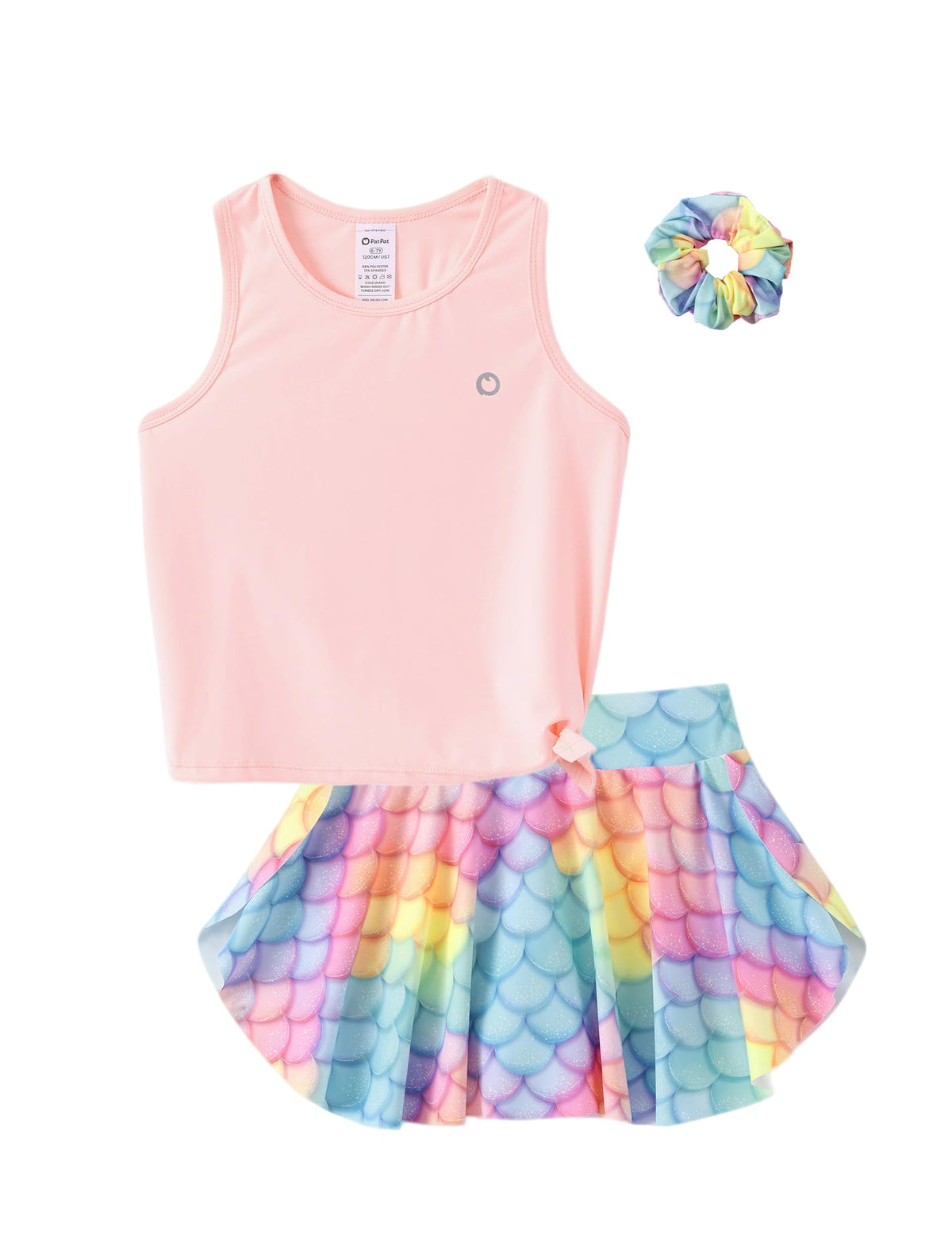 PATPAT Girls Skirt Athletic Sets Summer Outfits with Hair Ties 3-13 Years