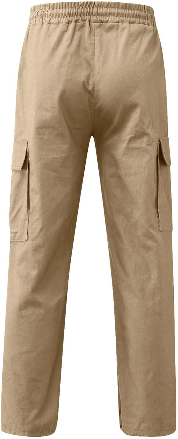 Boys Cargo Pants Kids Baggy Hiking Jogger School Uniform Pants 5-16 Years