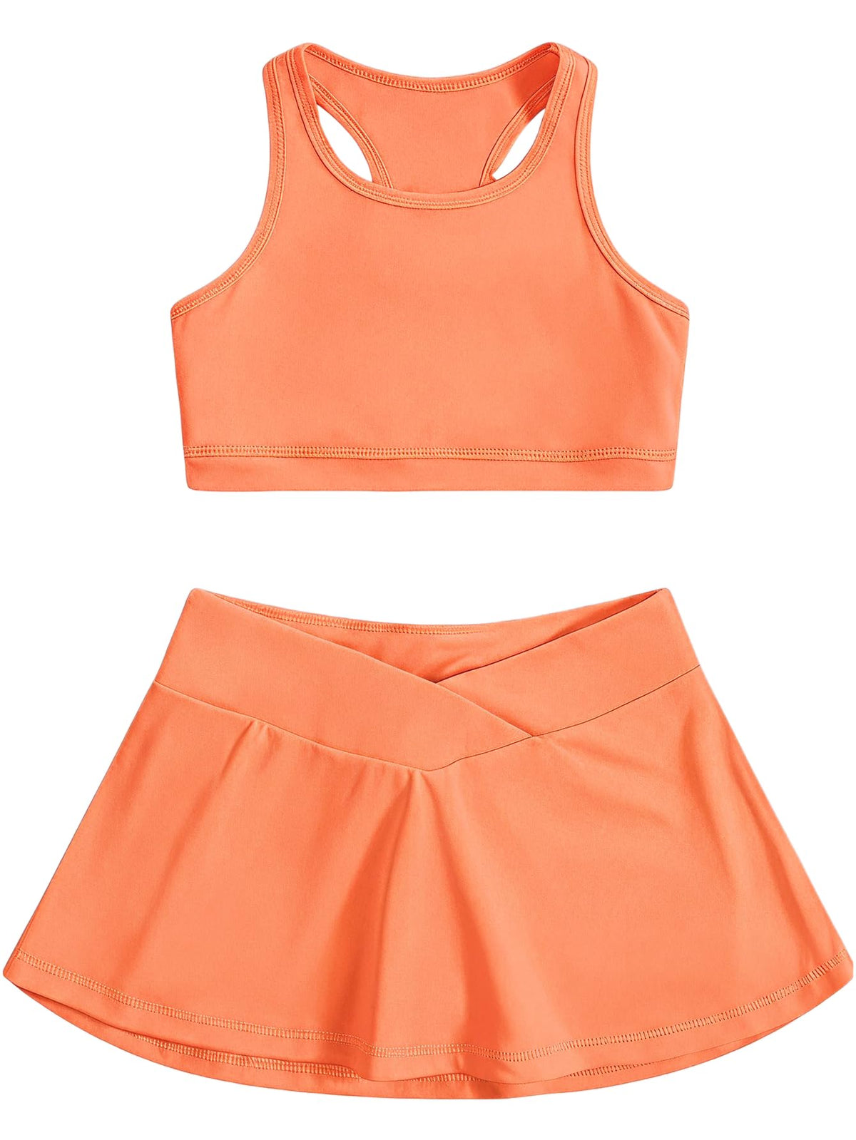 SOLY HUX Toddler Girl's 2 Piece Workout Set Top and Skorts Athletic Outfits
