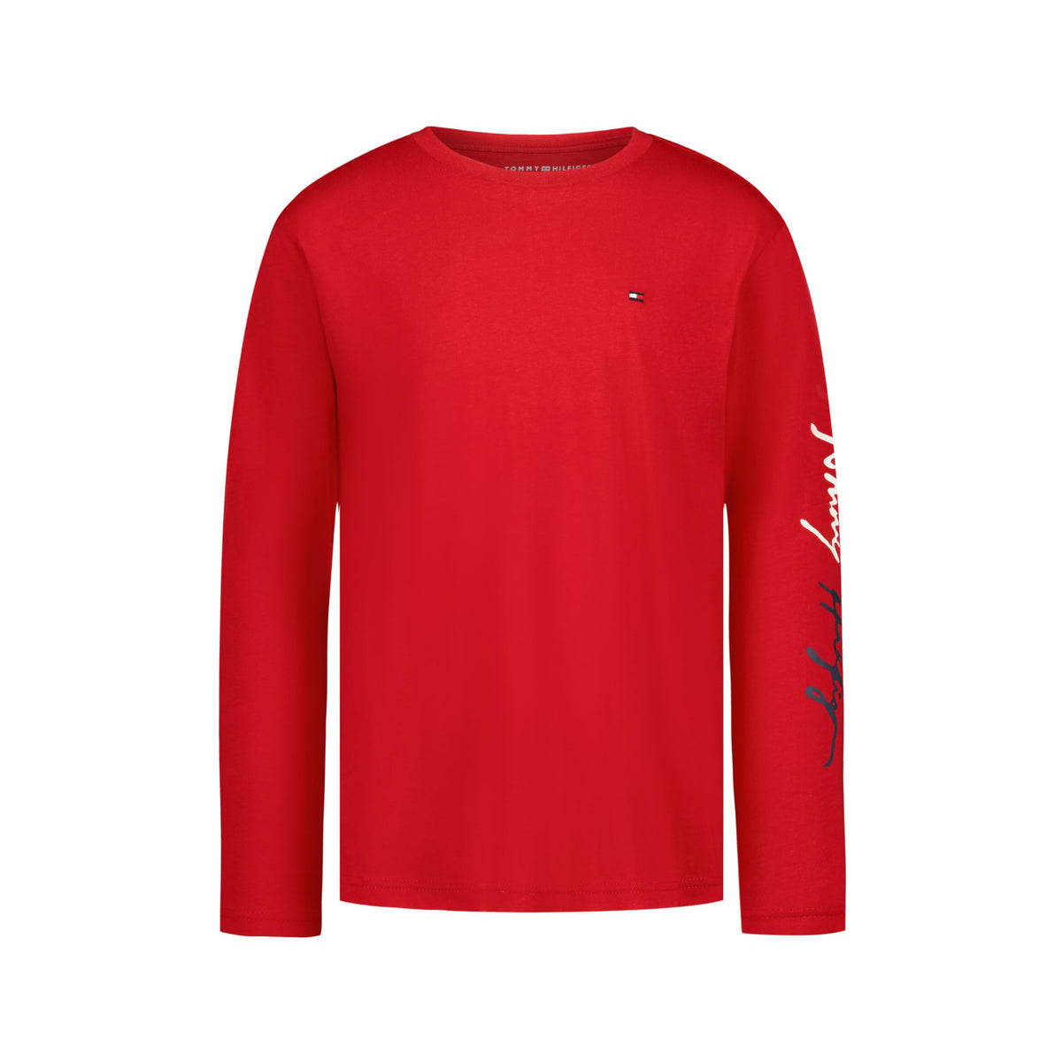 Tommy Hilfiger Boys' Long Sleeve Crew Neck T-Shirt