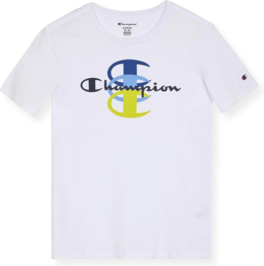 Champion Boys 2 Pack Short Sleeve Tee Shirt for Kids