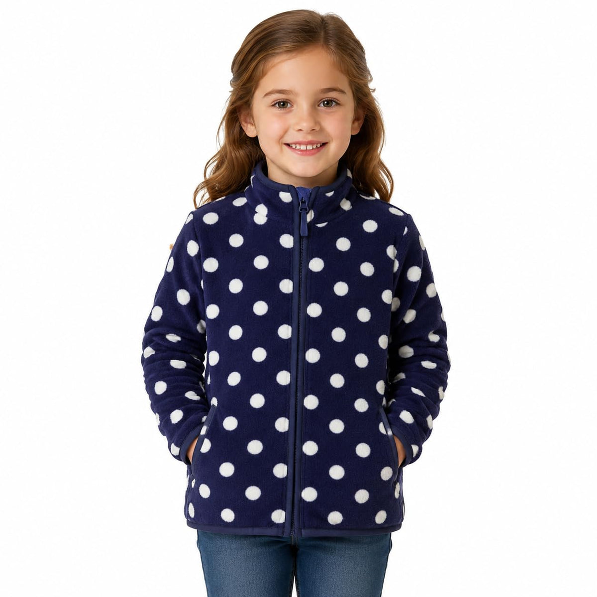 Toddler Boys Girls Fleece Jacket Lightweight Fall Spring 2-12 Years