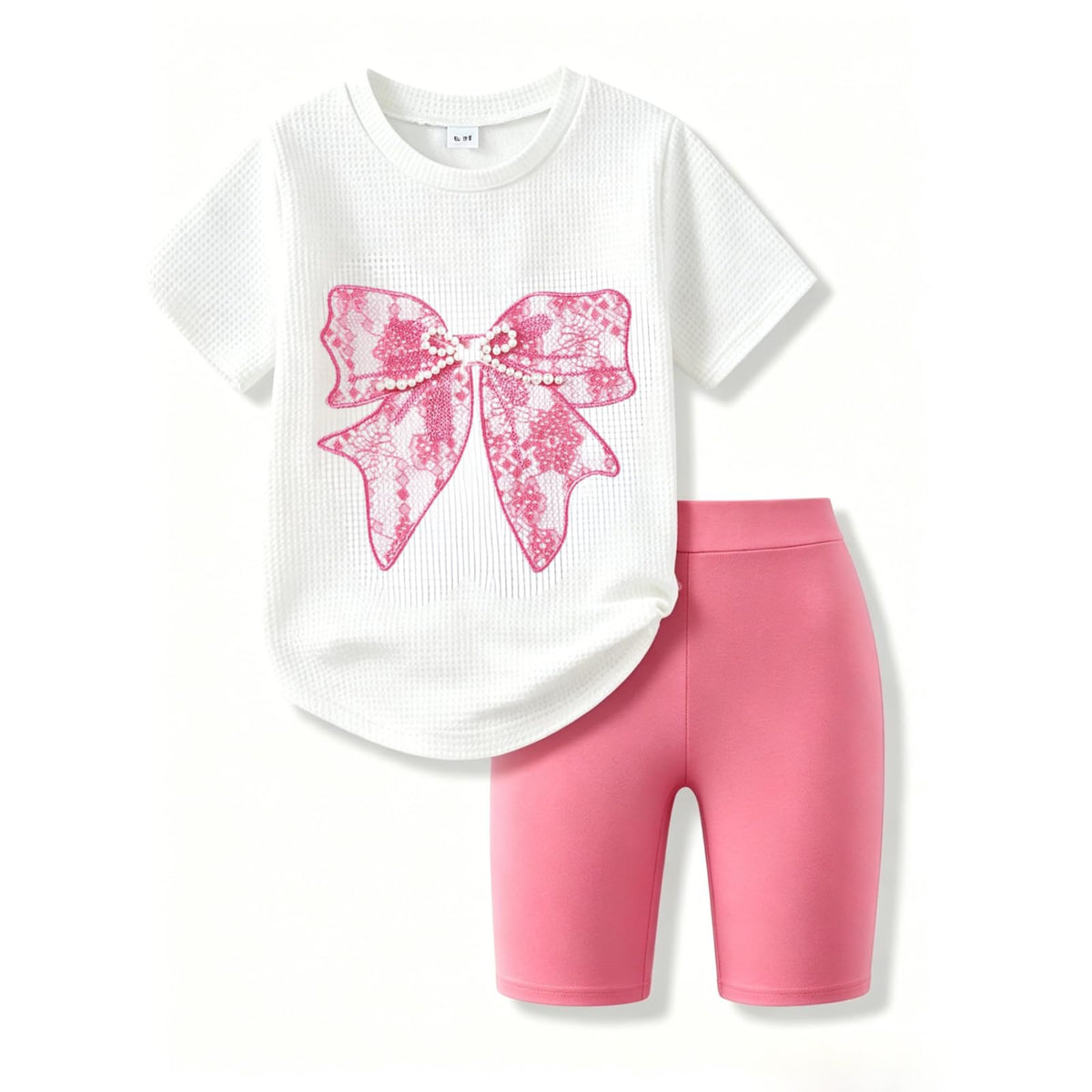 Size 7-14 Girls Summer Clothes 2 Piece Casual Short Sleeve T-Shirt & Short Set Teen Girls Summer Vacation Outfits