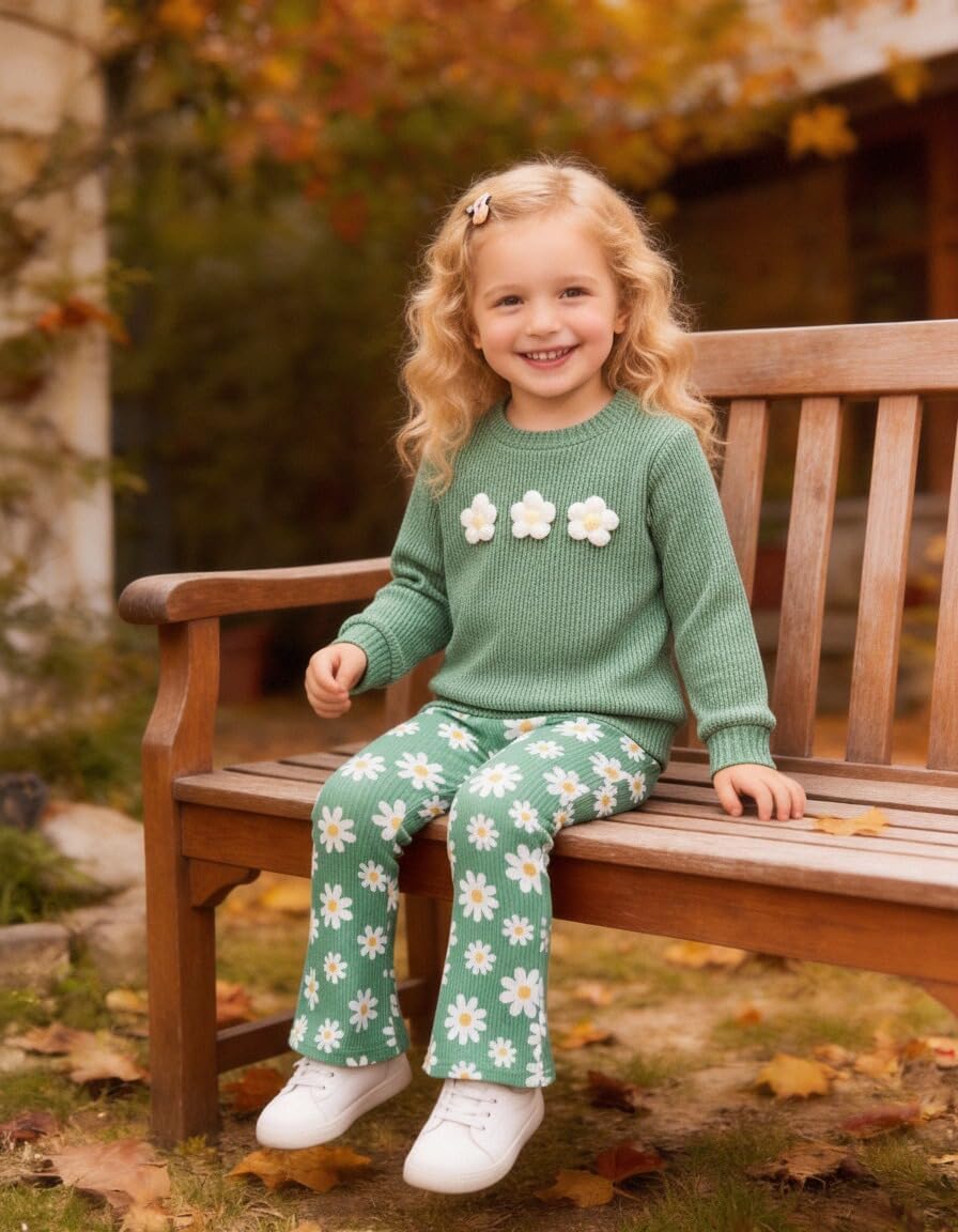 Vibebox Toddler Baby Girl Clothes Fall Winter Outfits Gift for Girls 12M-5T