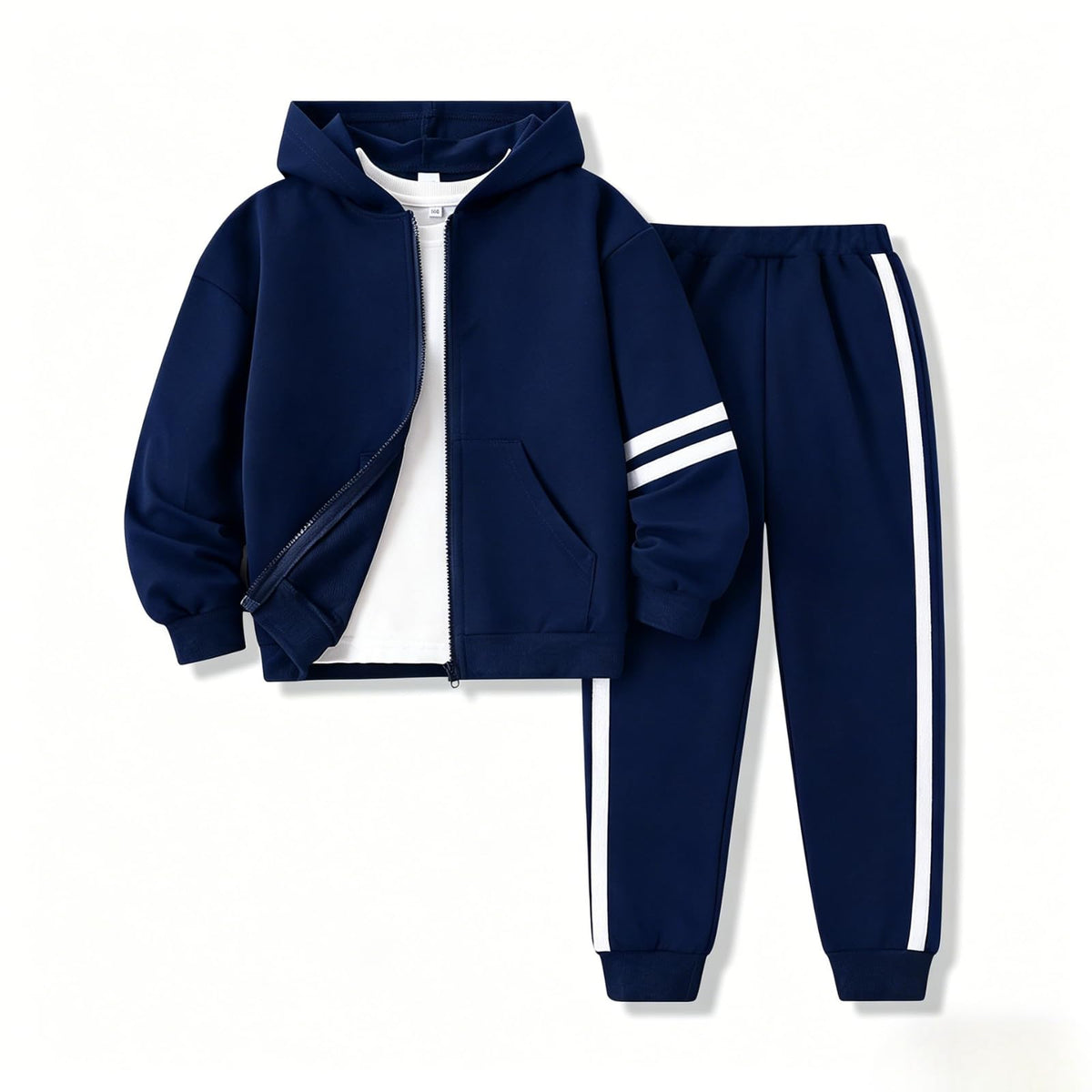 Boys Clothes 2 Piece Sweatsuit Set Zip Up Hoodie Sweatshirt and Pants Kids Boys Fall Winter Outfits Size 6-13 Years