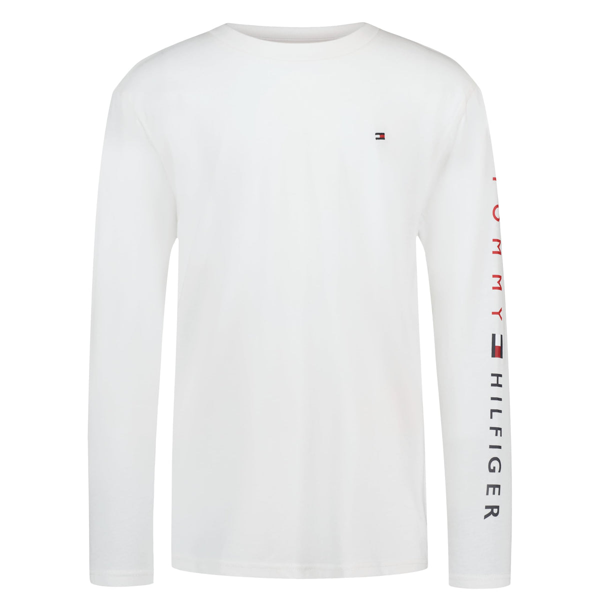 Tommy Hilfiger Boys' Long Sleeve Crew Neck T-Shirt