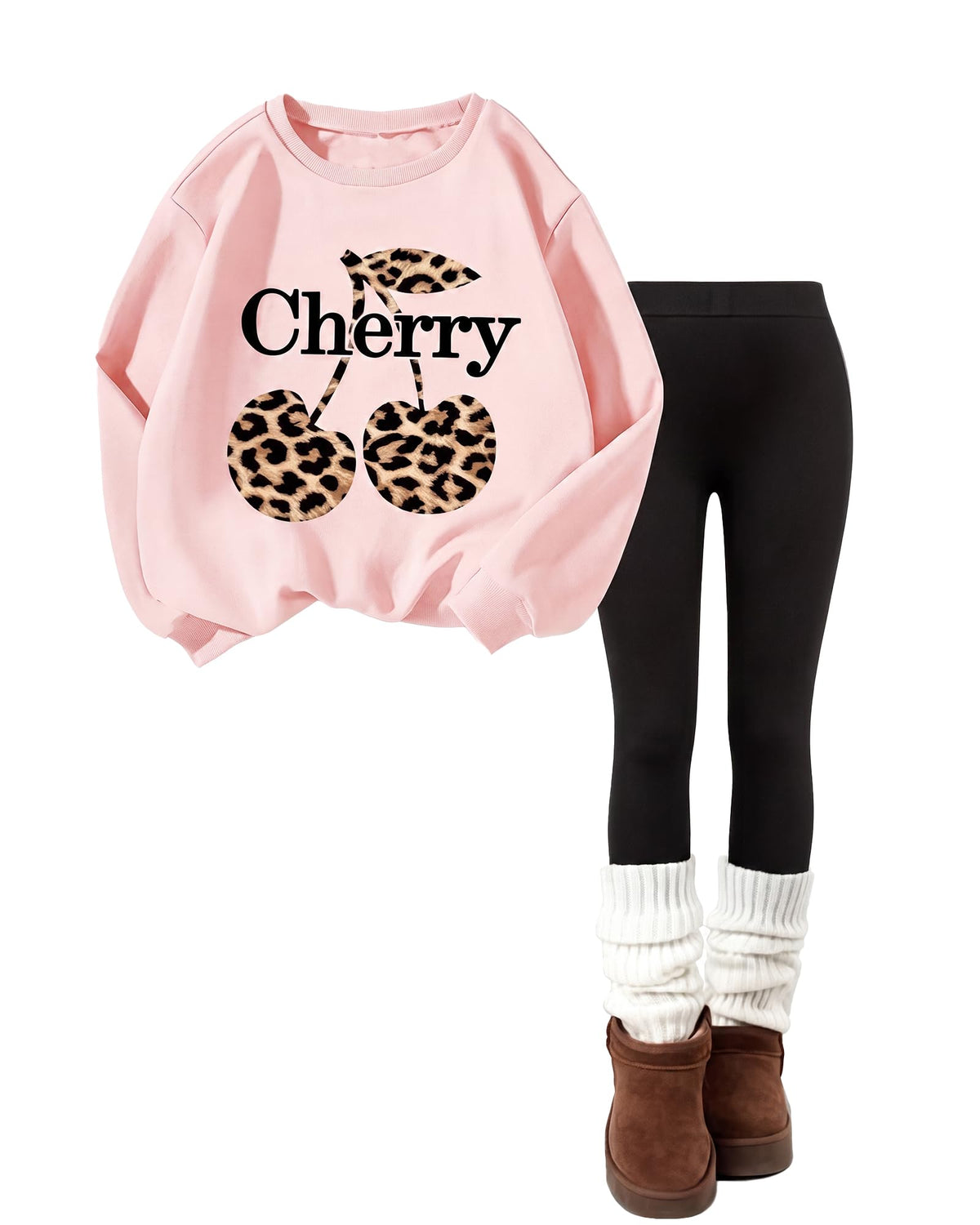 Girls 2 Piece Outfits Sweatshirt + Pants Clothes Set 6-14 Years