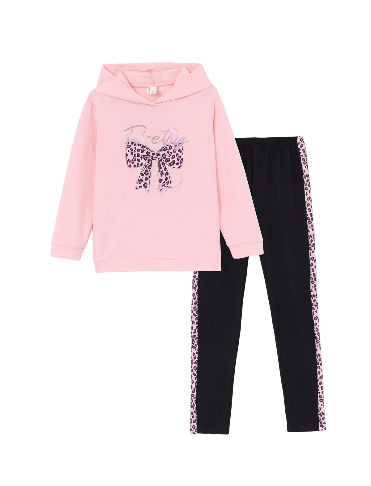 PATPAT Girls Hooded Sweatshirt Leggings Set 2 Piece Fall Outfit 4-12Y